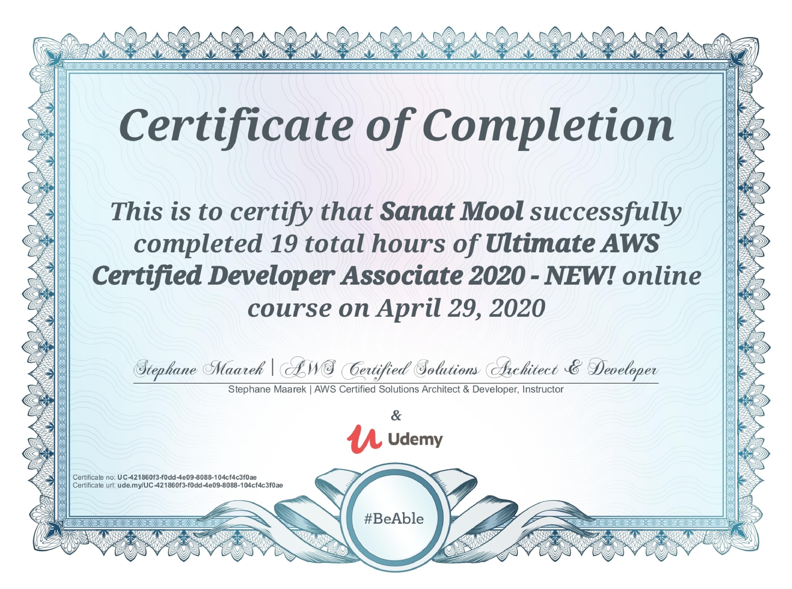 AWS Certificate