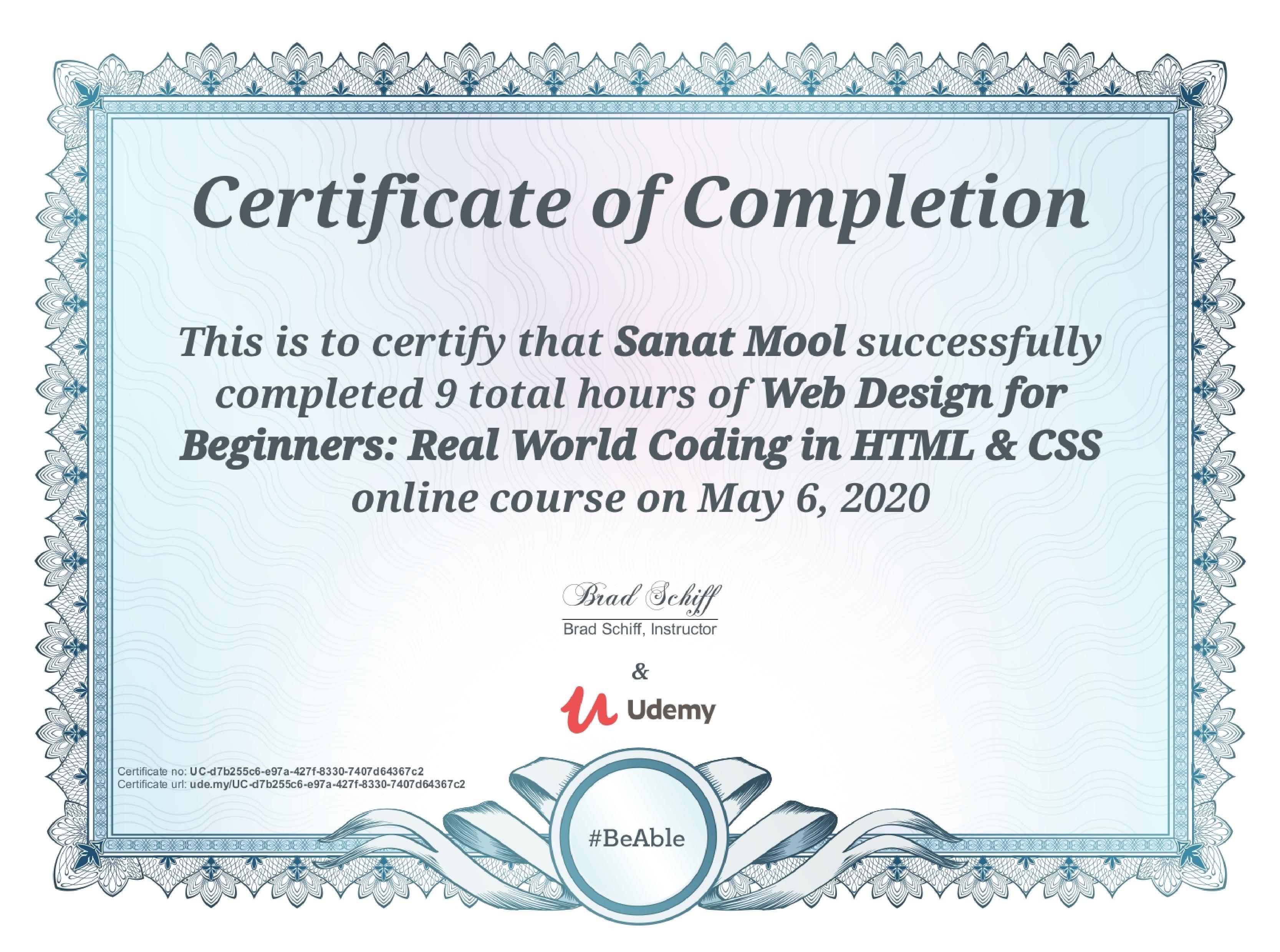 Front-End Certificate